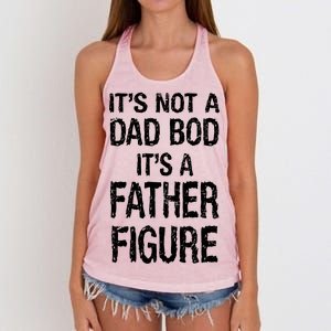 It's Not A Dad Bod Its A Father Figure Fathers Day Women's Knotted Racerback Tank