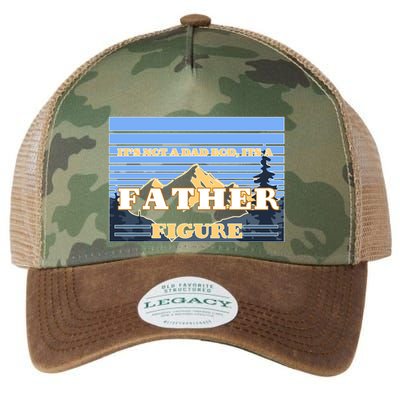 It's Not A Dad Bod Its A Father Figure Mountains Legacy Tie Dye Trucker Hat