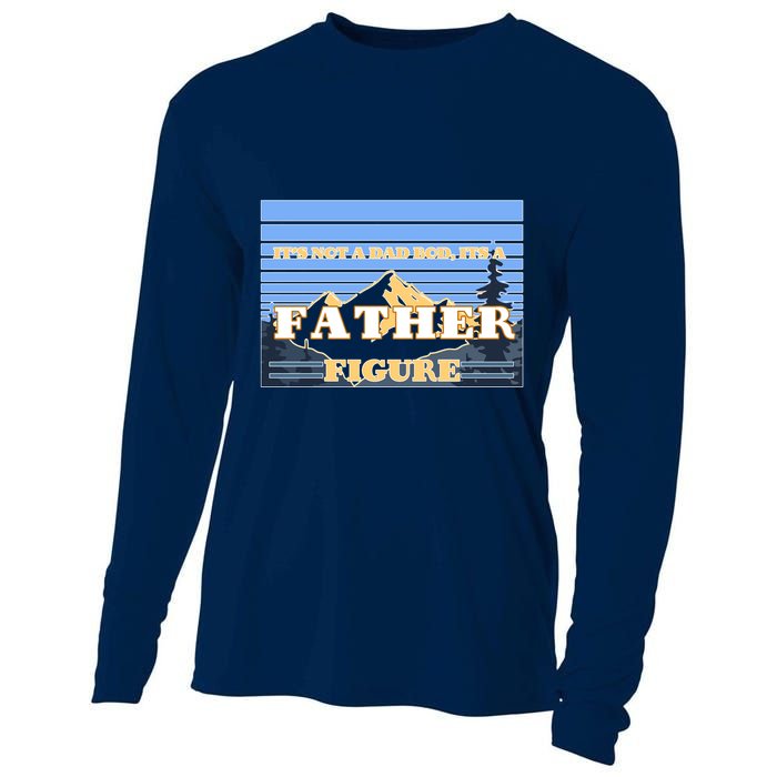 It's Not A Dad Bod Its A Father Figure Mountains Cooling Performance Long Sleeve Crew