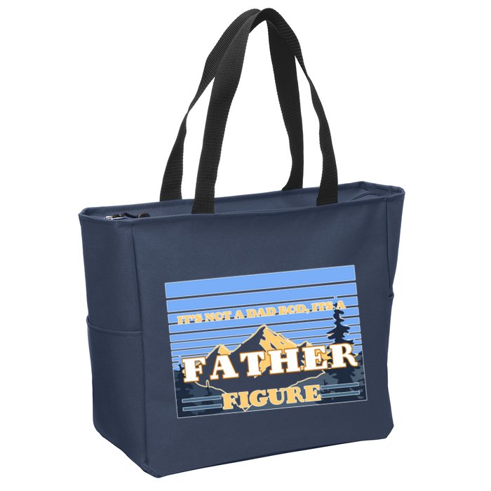 It's Not A Dad Bod Its A Father Figure Mountains Zip Tote Bag