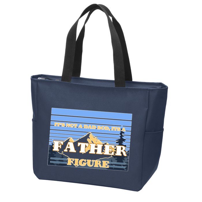 It's Not A Dad Bod Its A Father Figure Mountains Zip Tote Bag