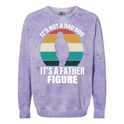 It's Not A Dad Bod It's A Father Figure Retro  Colorblast Crewneck Sweatshirt