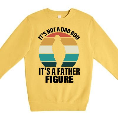 It's Not A Dad Bod It's A Father Figure Retro  Premium Crewneck Sweatshirt