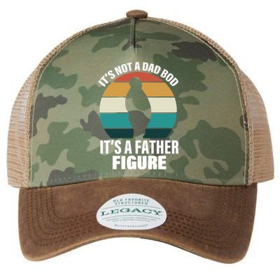 It's Not A Dad Bod It's A Father Figure Retro  Legacy Tie Dye Trucker Hat