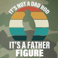 It's Not A Dad Bod It's A Father Figure Retro  Legacy Tie Dye Trucker Hat