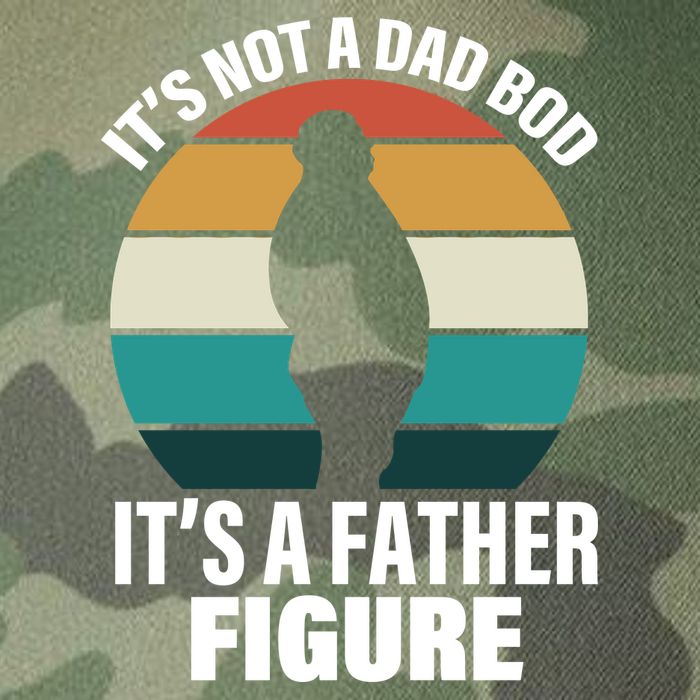 It's Not A Dad Bod It's A Father Figure Retro  Legacy Tie Dye Trucker Hat