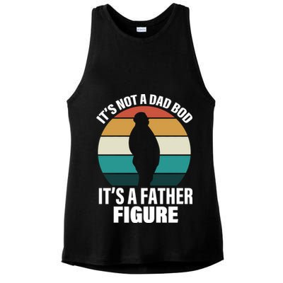 It's Not A Dad Bod It's A Father Figure Retro  Ladies PosiCharge Tri-Blend Wicking Tank