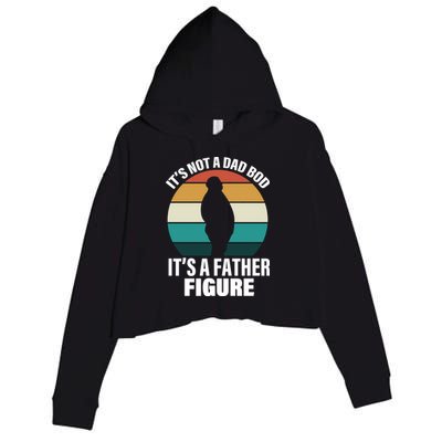 It's Not A Dad Bod It's A Father Figure Retro  Crop Fleece Hoodie