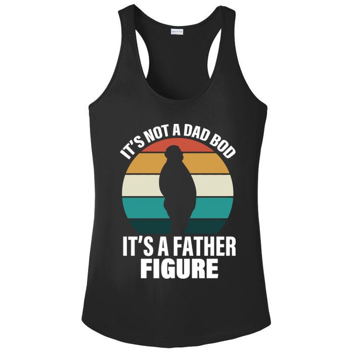 It's Not A Dad Bod It's A Father Figure Retro  Ladies PosiCharge Competitor Racerback Tank
