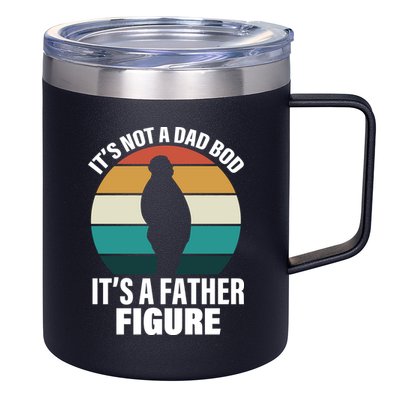 It's Not A Dad Bod It's A Father Figure Retro  12oz Stainless Steel Coffee Mug