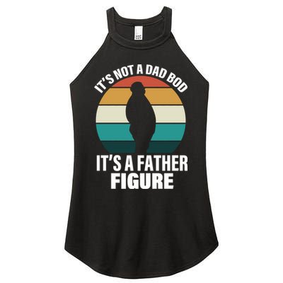 It's Not A Dad Bod It's A Father Figure Retro  Women's Perfect Tri Rocker Tank