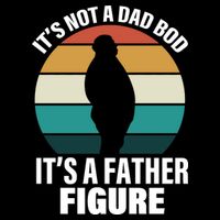 It's Not A Dad Bod It's A Father Figure Retro  Wool Snapback Cap