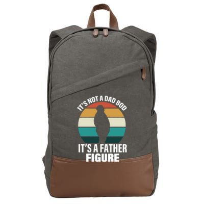 It's Not A Dad Bod It's A Father Figure Retro  Cotton Canvas Backpack