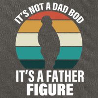 It's Not A Dad Bod It's A Father Figure Retro  Cotton Canvas Backpack