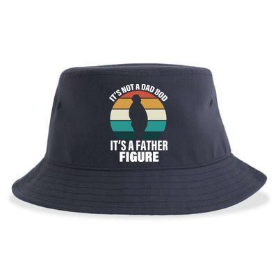 It's Not A Dad Bod It's A Father Figure Retro  Sustainable Bucket Hat