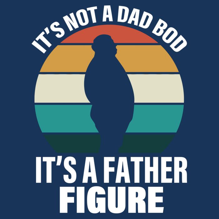 It's Not A Dad Bod It's A Father Figure Retro  7-Panel Snapback Hat