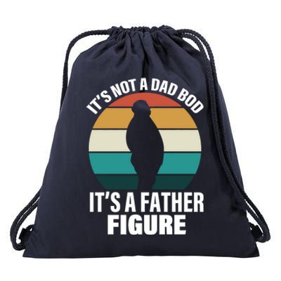 It's Not A Dad Bod It's A Father Figure Retro  Drawstring Bag