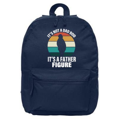 It's Not A Dad Bod It's A Father Figure Retro  16 in Basic Backpack