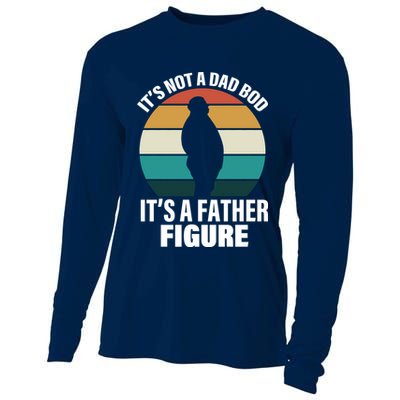 It's Not A Dad Bod It's A Father Figure Retro  Cooling Performance Long Sleeve Crew