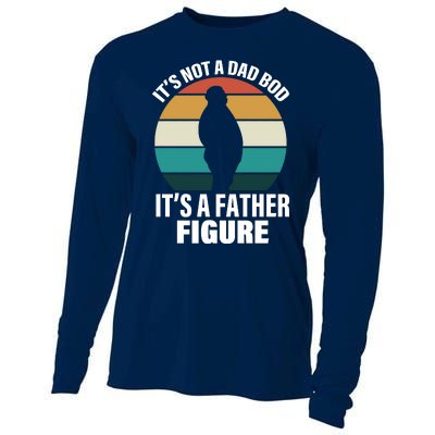 It's Not A Dad Bod It's A Father Figure Retro  Cooling Performance Long Sleeve Crew