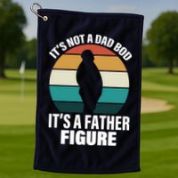 It's Not A Dad Bod It's A Father Figure Retro  Golf Towel