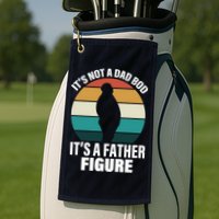 It's Not A Dad Bod It's A Father Figure Retro  Golf Towel