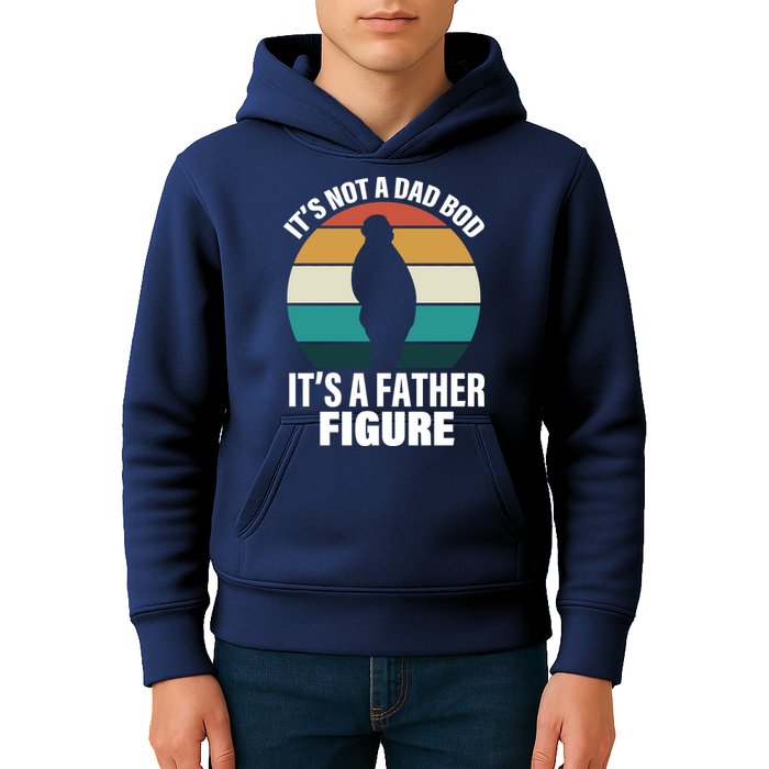 It's Not A Dad Bod It's A Father Figure Retro  Kids Hoodie