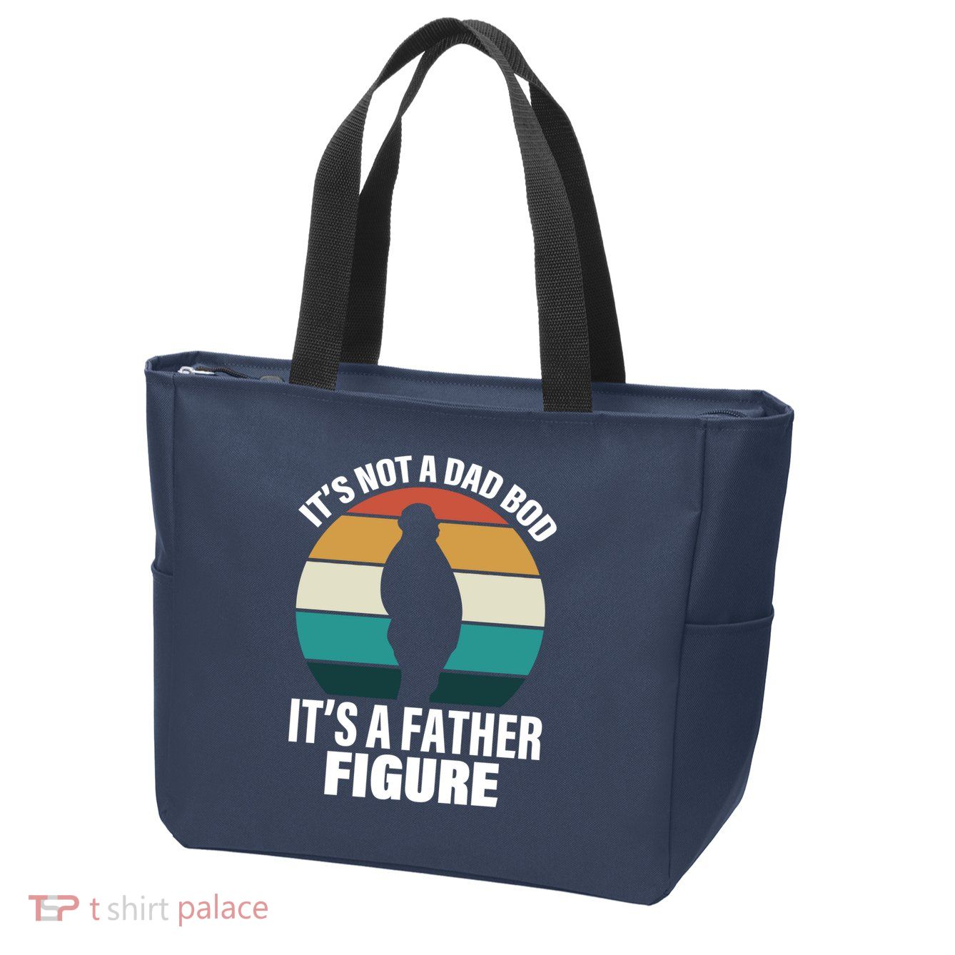 It's Not A Dad Bod It's A Father Figure Retro  Zip Tote Bag