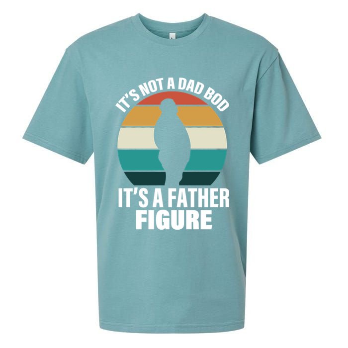 It's Not A Dad Bod It's A Father Figure Retro  Sueded Cloud Jersey T-Shirt