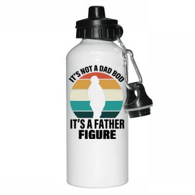 It's Not A Dad Bod It's A Father Figure Retro  Aluminum Water Bottle