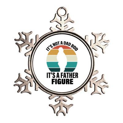 It's Not A Dad Bod It's A Father Figure Retro  Metallic Star Ornament