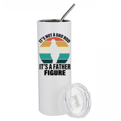 It's Not A Dad Bod It's A Father Figure Retro  Stainless Steel Tumbler