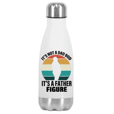 It's Not A Dad Bod It's A Father Figure Retro  Stainless Steel Insulated Water Bottle