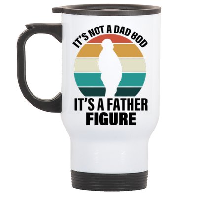 It's Not A Dad Bod It's A Father Figure Retro  Stainless Steel Travel Mug