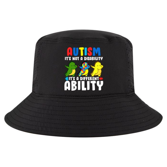 It's Not A Disability Ability Autism Dinosaur Dabbing Cool Comfort Performance Bucket Hat