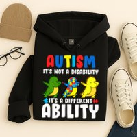 It's Not A Disability Ability Autism Dinosaur Dabbing Hoodie