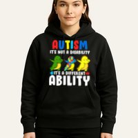 It's Not A Disability Ability Autism Dinosaur Dabbing Hoodie