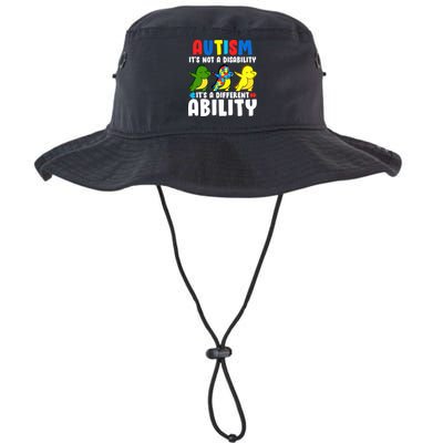 It's Not A Disability Ability Autism Dinosaur Dabbing Bucket Hat