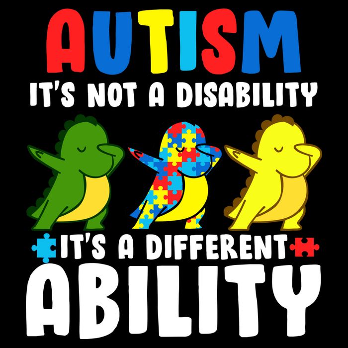 It's Not A Disability Ability Autism Dinosaur Dabbing Bucket Hat