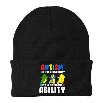 It's Not A Disability Ability Autism Dinosaur Dabbing Beanie