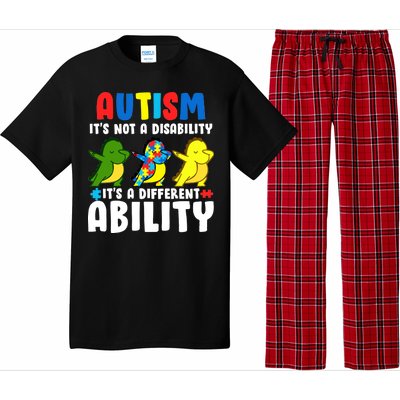 It's Not A Disability Ability Autism Dinosaur Dabbing Pajama Set