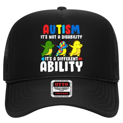 It's Not A Disability Ability Autism Dinosaur Dabbing Trucker Hat