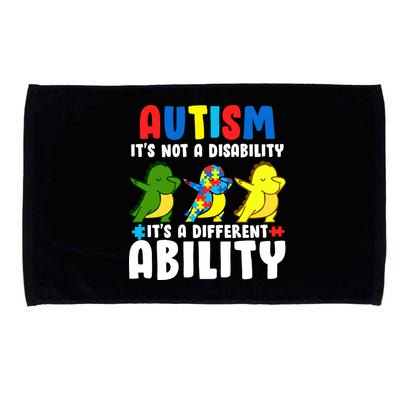 It's Not A Disability Ability Autism Dinosaur Dabbing Microfiber Hand Towel