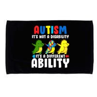 It's Not A Disability Ability Autism Dinosaur Dabbing Microfiber Hand Towel