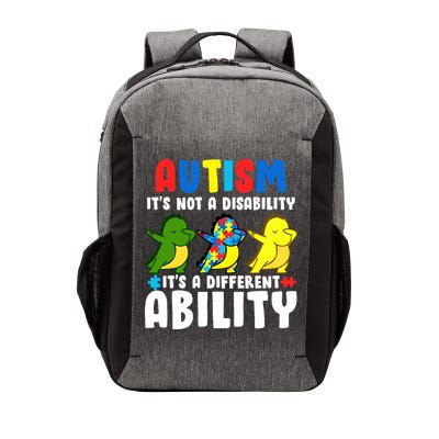 It's Not A Disability Ability Autism Dinosaur Dabbing Vector Backpack
