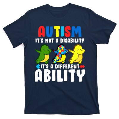 It's Not A Disability Ability Autism Dinosaur Dabbing T-Shirt