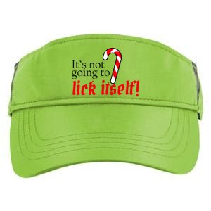 It's Not Going To Lick Itself Candy Cane Adult Drive Performance Visor