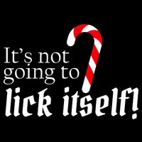 It's Not Going To Lick Itself Candy Cane Backpack