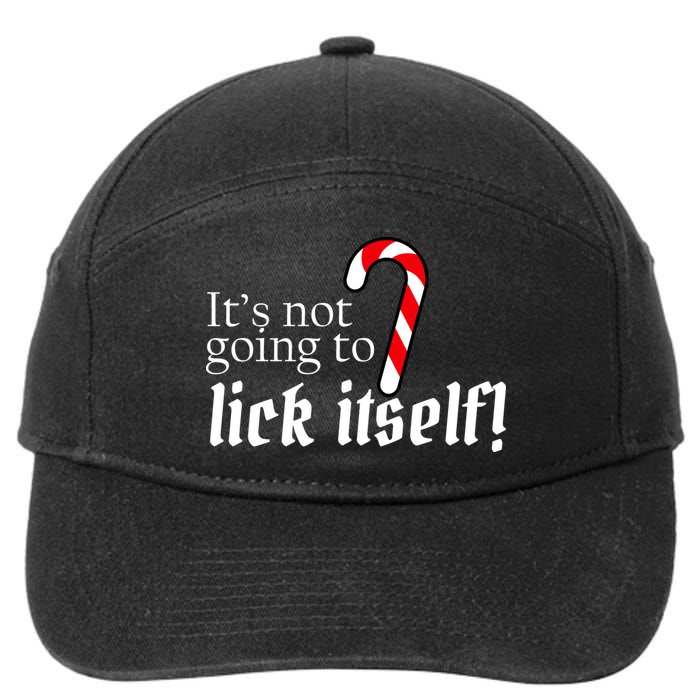 It's Not Going To Lick Itself Candy Cane 7-Panel Snapback Hat
