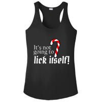 It's Not Going To Lick Itself Candy Cane Ladies PosiCharge Competitor Racerback Tank